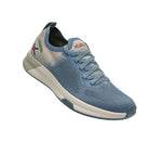 Toe touch view on KURU Footwear FLUX Men's Sneaker in Dove Gray/Blue Fog