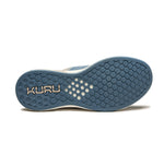 Detail of the sole pattern on the KURU Footwear FLUX Men's Sneaker in Dove Gray/Blue Fog