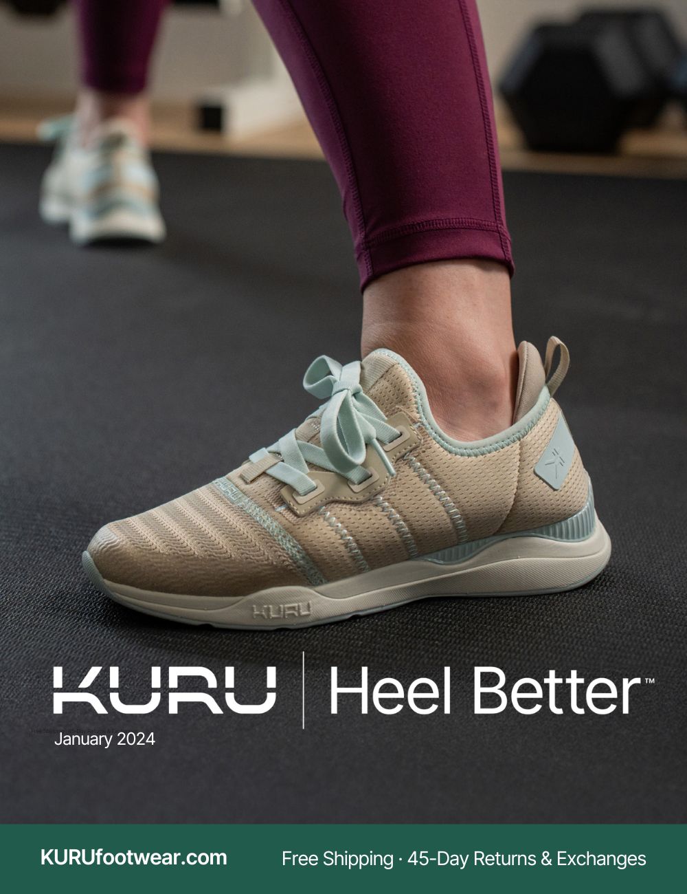 Front Page of January's Catalog of KURU Footwear