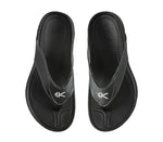 Top view of KURU Footwear KALA Women's Sandal in JetBlack-FogGray