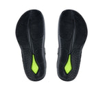 Detail of the sole pattern on the KURU Footwear LETTI Women's Sandal in JetBlack