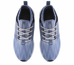 Top view of KURU Footwear ATOM Women's Athletic Sneaker in MineralBlue-BoneGray
