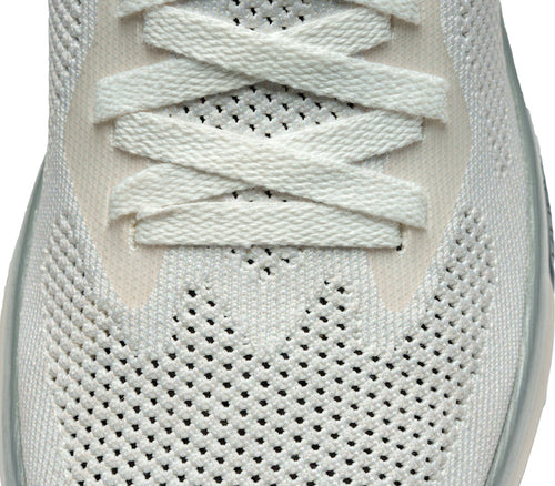 Close-up of the material on the KURU Footwear FLUX Men's Sneaker in DoveGray-OrangeSpice