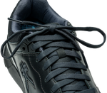 Close-up of the laces on the KURU Footwear KINETIC 2 WIDE Men's Anti-Slip Sneaker in Smokestack-Black