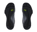 Detail of the sole pattern on the KURU Footwear KINETIC WIDE Men's Anti-Slip Sneaker in SmokestackBlack