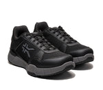 Side by side view of KURU Footwear QUANTUM 2.0 WIDE Men's Fitness Sneaker in Jet Black/Slate Gray