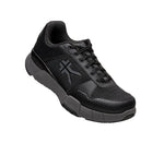 Toe touch view on KURU Footwear QUANTUM 2.0 WIDE Men's Fitness Sneaker in Jet Black/Slate Gray