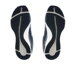 Detail of the sole pattern on the KURU Footwear QUANTUM WIDE Men's Fitness Sneaker in MidnightBlue-White-JetBlack
