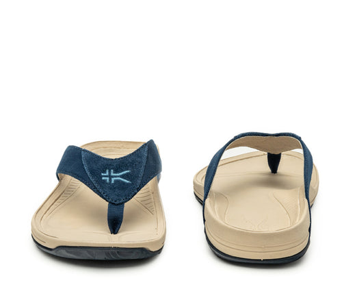 Front and back view on KURU Footwear KALA Women's Sandal in IndigoBlue