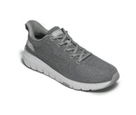 Toe touch view on KURU Footwear FLEX Via Men's Sneaker in Cool Gray-Bright White