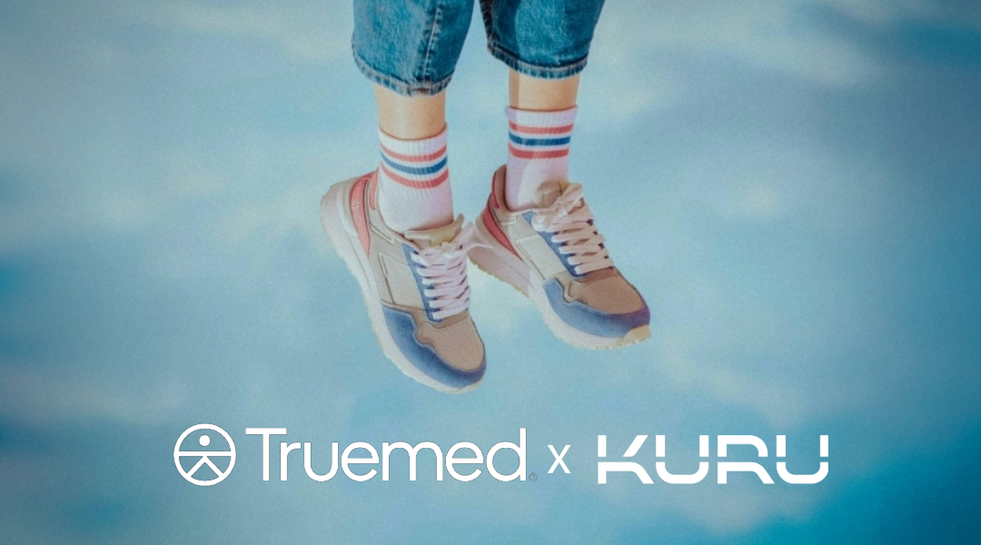 KURU footwear landing page highlighting HSA/FSA eligibility and health benefits.