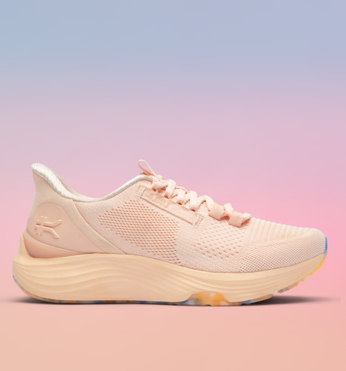 KURU ATOM 2 Women's Athletic Sneaker in Peach Glacier.