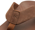 Detail of the material of the KURU Footwear KALA 2.0 sandal for men in Cocoa Brown color
