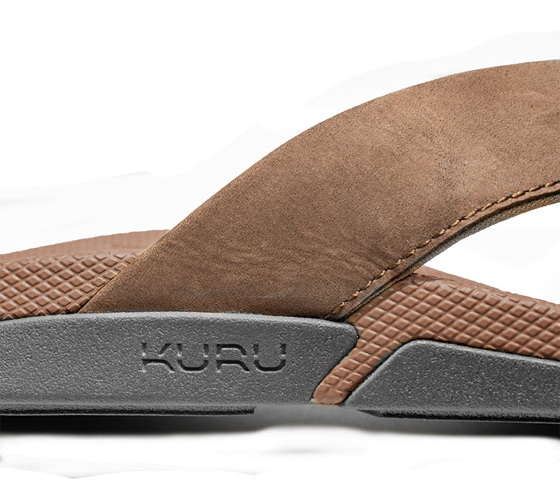 Close-up KALA Men's sandal in color Cocoa Brown