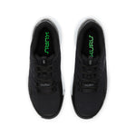 Black sneakers with 'Kuru' branding on a white background