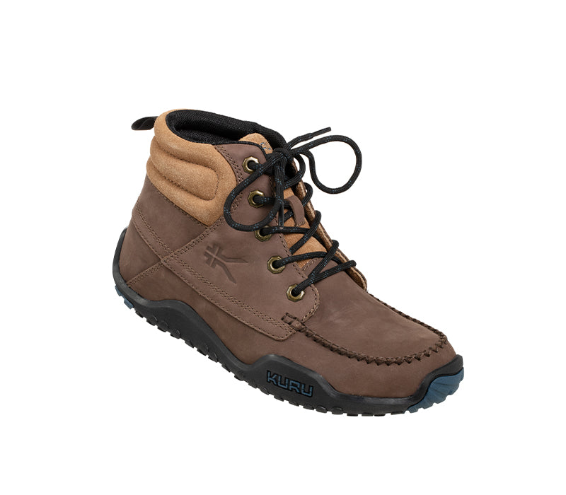 Toe touch view on KURU Footwear QUEST Women's Hiking Boot in MustangBrown-Black