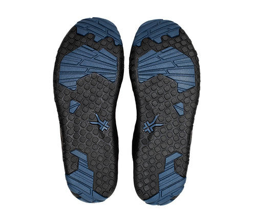Detail of the sole pattern on the KURU Footwear QUEST Men's Hiking Boot in WoodstockBrown-Black