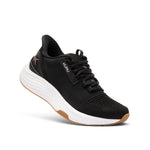 KURU ATOM 2 Men's Athletic Sneaker in Jet Black-Desert Tan, profile view.