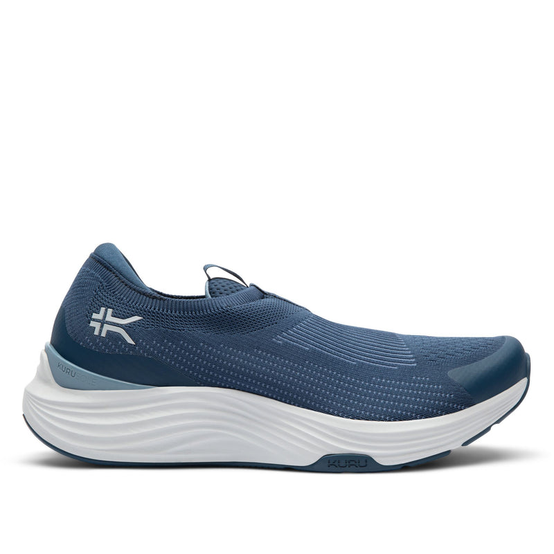 KURU ATOM 2 Slip-On Men's Slip-On Sneaker in Mountain Blue-Dove Gray.