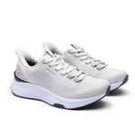 Pair of KURU ATOM 2 Waterproof Unisex Sneakers in Bone Gray-Lead Gray.