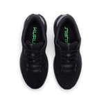 Top-down view of the KURU ATOM 2 Waterproof Unisex Sneakers in Jet Black-Lead Gray.
