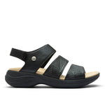 KURU CODA Muse Women's Sandal in Jet Black.