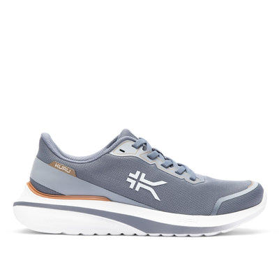 KURU DASH Vanta Unisex Athletic Sneaker in Smoke Gray-Toffee Brown.