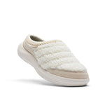 KURU DRAFT 2 Women's Cozy Clog in Winter Cream-Ashwood, angled profile view.