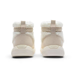Rear view of KURU DRAFT Lahti Women's Cozy Boots in Winter Cream-Ashwood showing KURUSOLE heel cup.