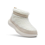 KURU DRAFT Lahti Women's Cozy Boot in Winter Cream-Ashwood, angled profile view.