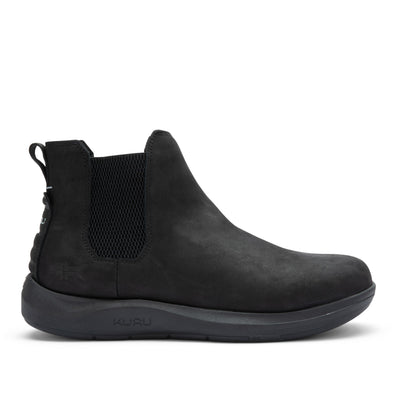 KURU DRAFT Salo Men's Slipper in Jet Black.