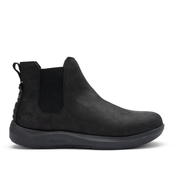 KURU DRAFT Salo Men's Slipper in Jet Black.
