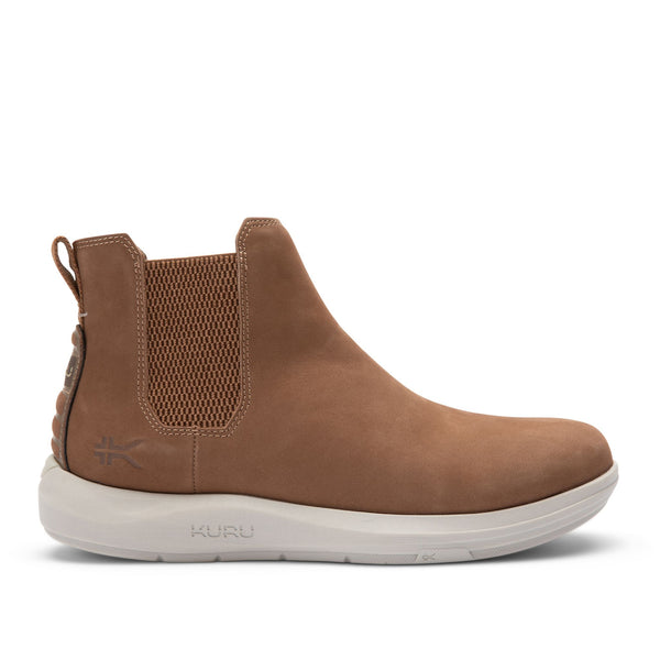 KURU DRAFT Salo Men's Chelsea Boot in Tobacco Brown.