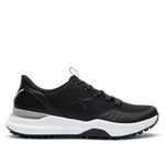 KURU DRIVE Unisex Golf Sneaker in Jet Black-Bright White.