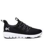 KURU FLEX Slip-On Men's Sneaker in Jet Black-Bright White.