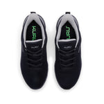 Top-down view of the KURU FLEX Via Waterproof Unisex Sneakers in Jet Black-Tungsten Gray.
