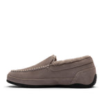 Inner side view of the KURU LOFT 2 Men's Slipper in Greige-Jet Black.