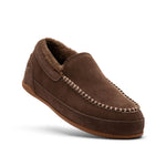 Angled view of the KURU LOFT 2 Men's Slipper in Walnut Brown-Toffee Brown.