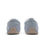 Close-up of the heel cups on the KURU LOFT 2 Women's Slipper in Blue Fog-Sand.