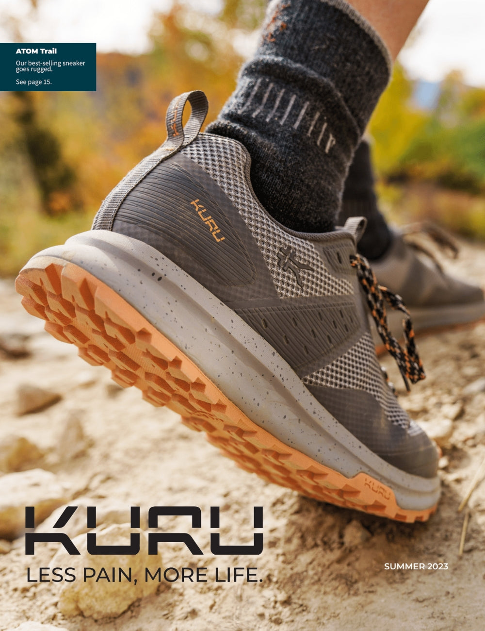 Front Page of KURU Footwear Spring 2023 Catalog