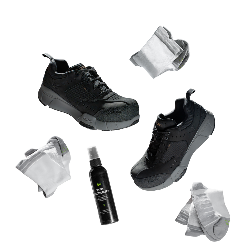 The KURU On-Shift bundle featuring supportive footwear for long shifts.
