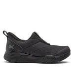 KURU QUANTUM 2 Slip-On Men's Fitness Sneaker in Jet Black-Lead Gray.