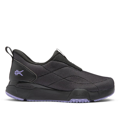KURU QUANTUM 2 Slip-On Women's Slip-On Sneaker in Jet Black-Purple Haze.
