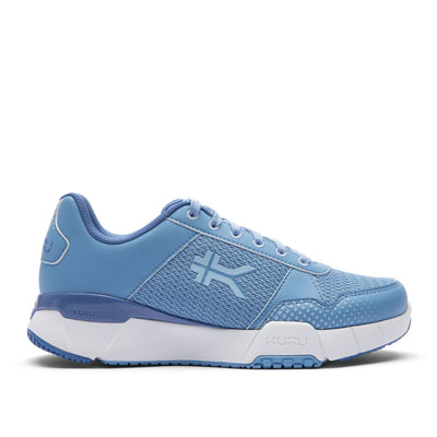 KURU QUANTUM 2 Women's Fitness Sneaker in Blue Fog Bright White.