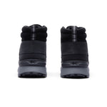 Back view of the KURU QUEST 2 Men's Hiking Boot in Jet Black-Lead Gray showing the suede collar.