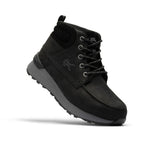 Angled view of the KURU QUEST 2 Men's Hiking Boot in Jet Black-Lead Gray.