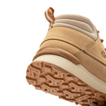Close-up of the KURUSOLE heel technology on the KURU QUEST 2 Women's Hiking Boot in Desert Tan.