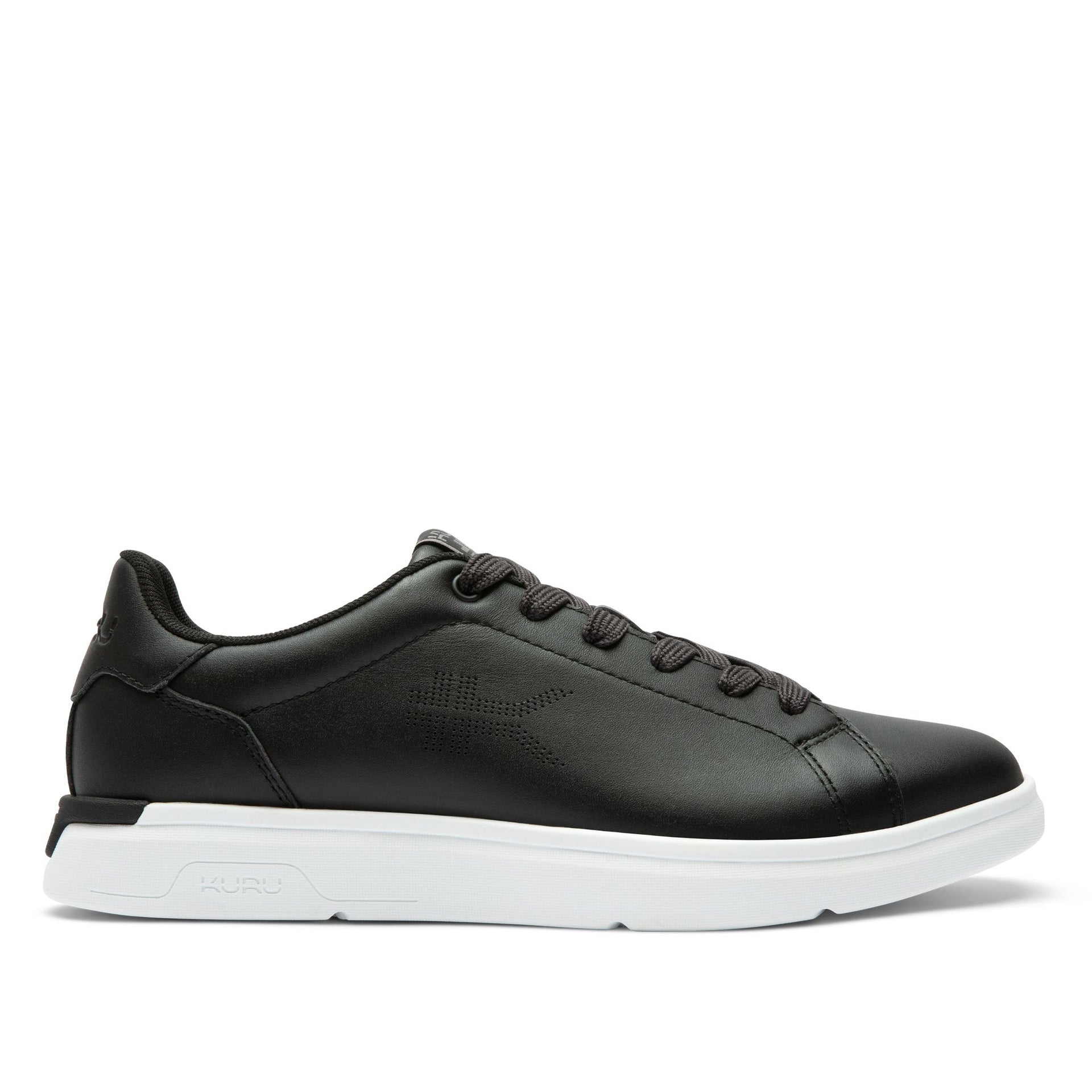 KURU ROAM 2 Unisex Sneaker in Jet Black-Bright White.