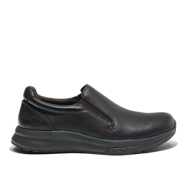 KURU KIVI 2 WIDE Men's Slip-On Sneaker in Espresso Brown.