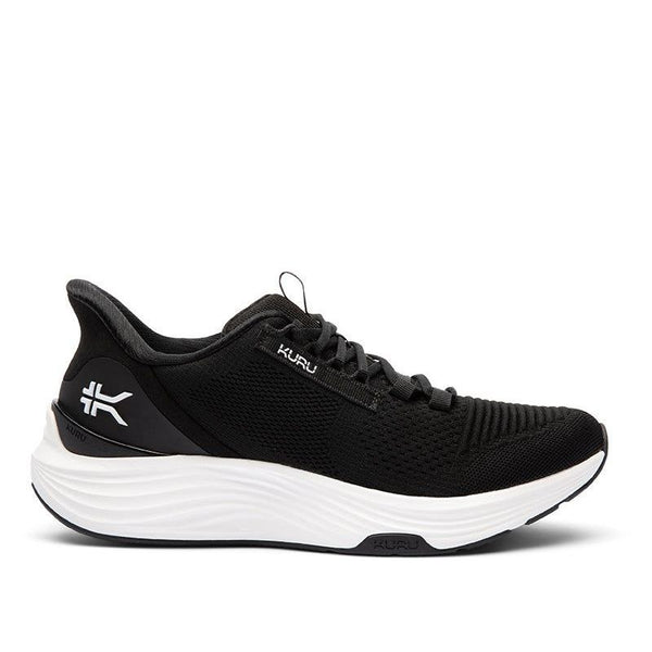 KURU ATOM 2 WIDE Men's Sneaker in Jet Black-Bright White.